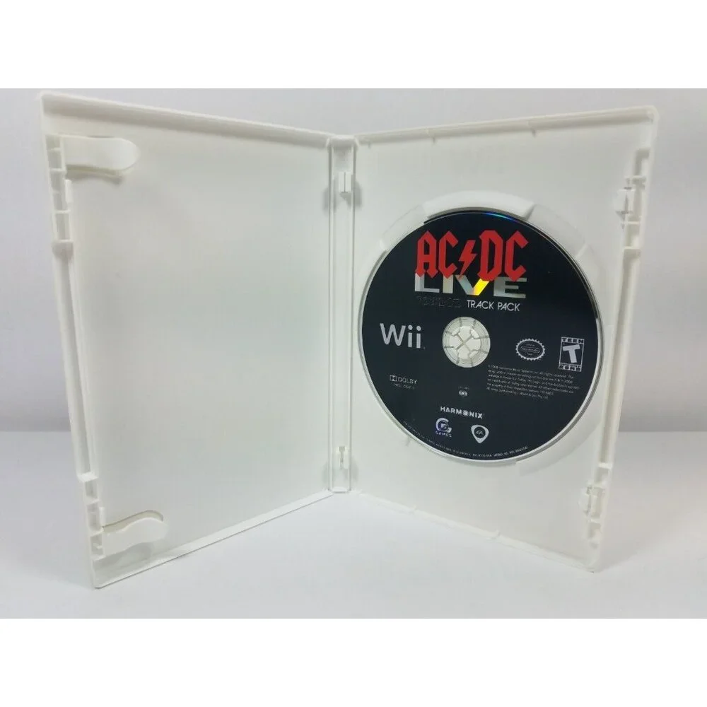 Wii Rock Band Track Pack AC/DC Live 2008 Disc Case Cover Art